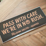 FELDON SHELTER PASS WITH CARE sticker