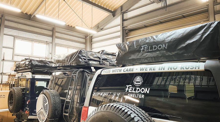 The most popular FELDON SHELTER roof tent is the extra-large family size.