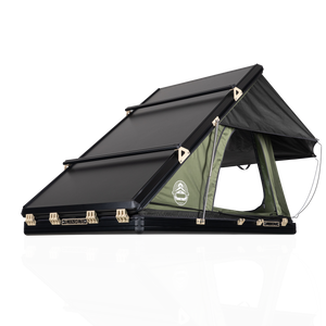 -费尔顿庇护所-<br> Hawk's Nest V2 车顶帐篷<br>双杆货架套件 - 适用于低矮型、标准型和宽型货架