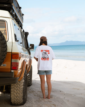 -FELDON SHELTER-<br> TROOP TEE<br> Feldon Shelter x Goodreads collaboration T-shirt 