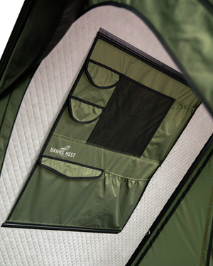 -Feldon Shelter-<br> Hawk's Nest V2 Rooftop Tent<br> Low-Pro - Green 