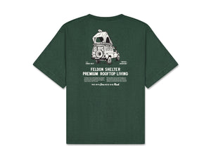 -FELDON SHELTER-<br> NO RUSH TEE<br> Feldon Shelter x Goodreads collaboration T-shirt 