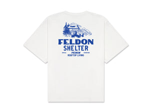 -FELDON SHELTER-<br> PREMIUM TEE<br> Feldon Shelter x Goodreads collaboration T-shirt 