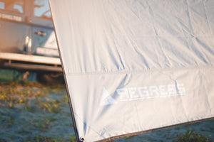 -REGRESS- 收起式汽车侧篷布（遮阳篷）<br>延伸墙银色（正面） 