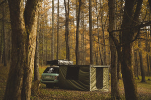 -REGRESS- 收起式汽车侧篷布（遮阳篷）<br>附属房间绿地
