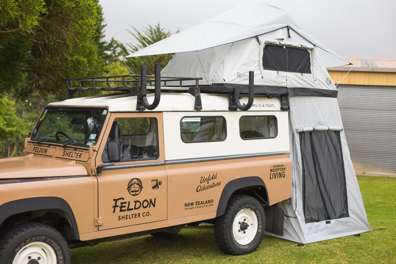 feldon tent Feldon Shelter- Crow's Nest Bonus Room Regular Size Rooftop Tent Living Room – REGRESS(リグレス)